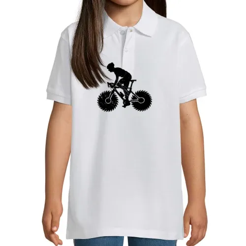 Mountainbike Radfahrer MTB Downhill Bike Sägeblatt Polo