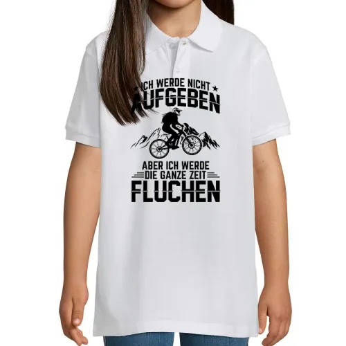 Mountainbiker Fluchen Downhill Bikepark Fully MTB Kinder Polo Mountainbiker Fluchen Downhill Bikepark Fully MTB Polo