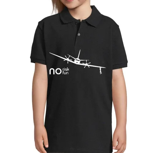 no risk no fun Flugzeug Kinder Polo