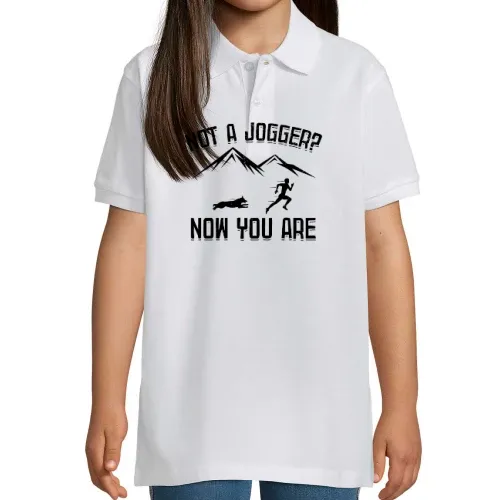 Not A Jogger Now You Are Jogging Hund Runner Polo Kinder Perfect