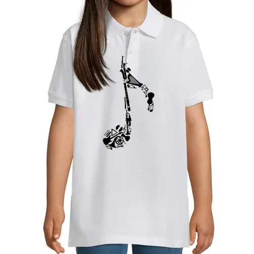 Note aus Musikinstrumenten Kinder Polo