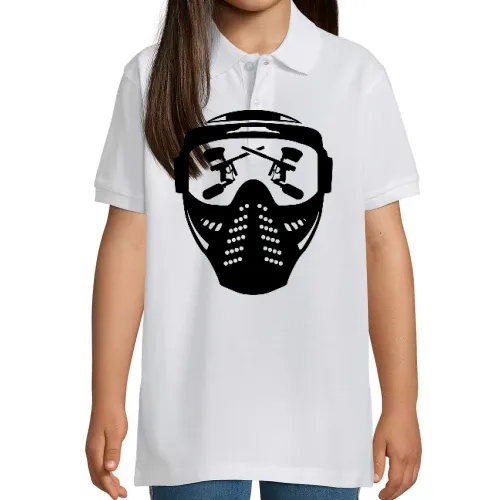 Paintball Maske mit Waffe Kinder Polo