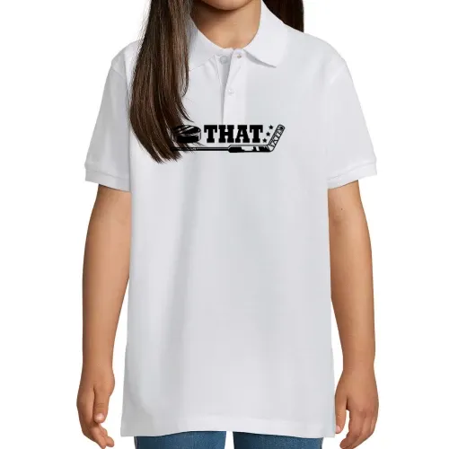Puck That Eishockey Ice Hockey Spruch Polo Kinder Perfect