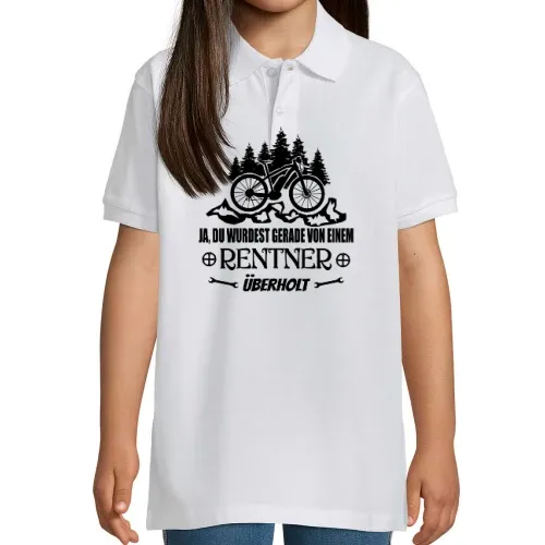 Radfahrer E-Bike Ruhestand Ebike Rentner Überholt Kinder Polo