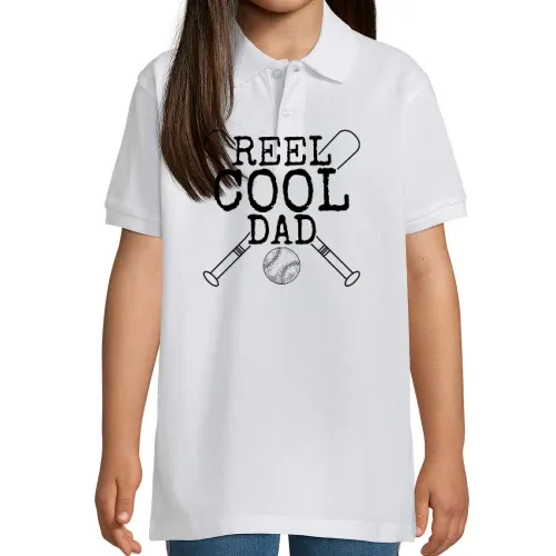 Reel Cool Dad Baseball Polo