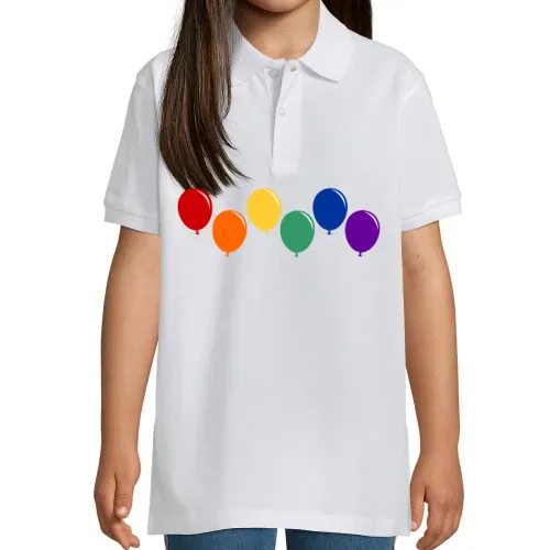 Regenbogen Luftballons Polo Kinder Perfect