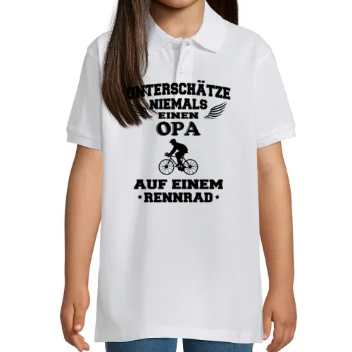 Rennrad Opa Radfahrer Rente Großvater Geschenkidee Polo Kinder Perfect