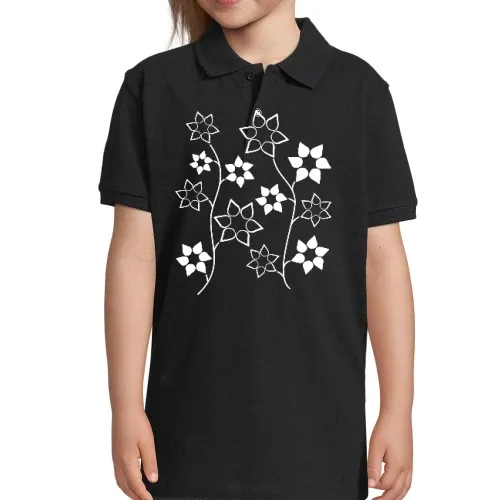 Retro Blumen Polo Kinder Perfect