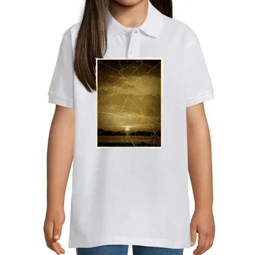Retro Sonnenuntergang Polo
