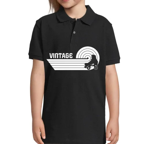 Roller Skate Skaten Vintage Skater Polo Kinder Perfect