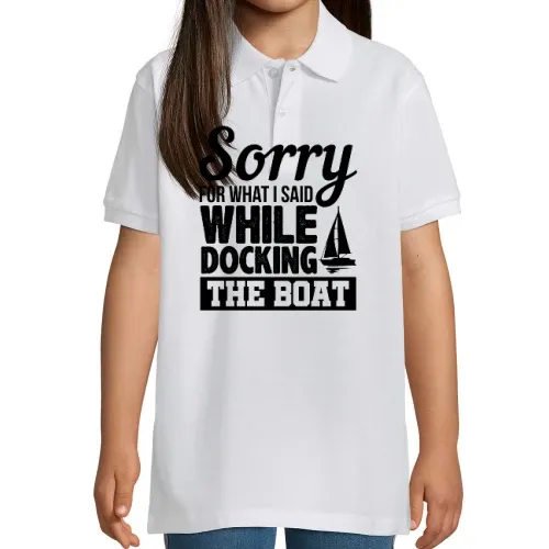 Schimpfender Bootsfahrer, Segelboot Fahrer Polo
