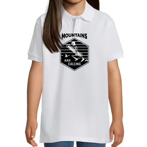 Snowboard Mountains are calling - Snowboarder Polo Kinder Perfect