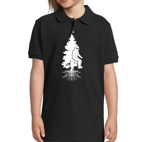 Snowboarder Off Piste Baum Snowboarden Boarder Polo Kinder Perfect