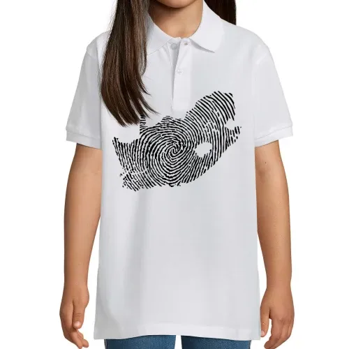Südafrika Fingerabdruck Kinder Polo Südafrika Fingerabdruck Polo