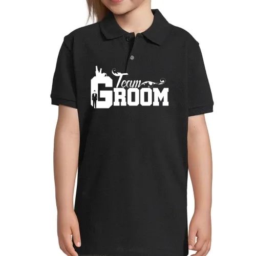 TEAM GROOM T-Shirt Geschenkidee Polo Kinder Perfect