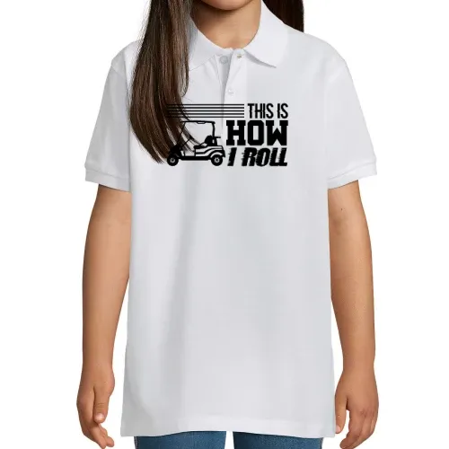This is How I Roll, Golfcart Kinder Polo This is How I Roll, Golfcart Polo