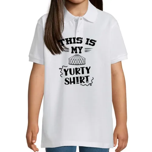 This Is My Yurt Shirt Jurte Zelt Polo Kinder Perfect