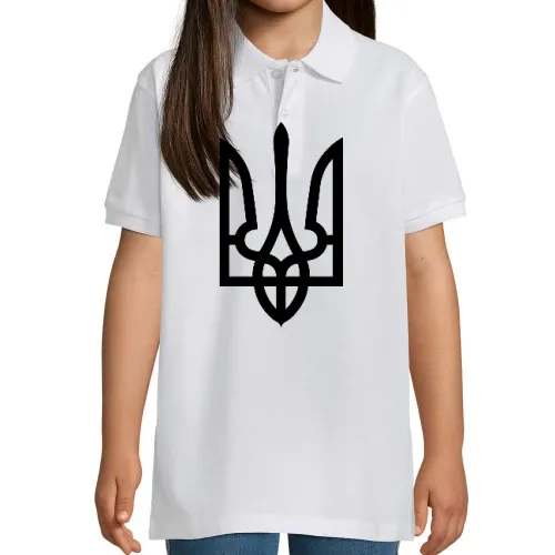 Ukraine Wappen Polo Kinder Perfect