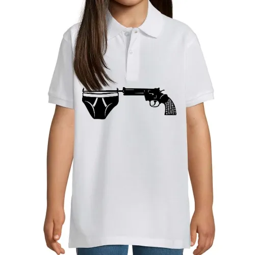 Unterhose an Revolver Kinder Polo