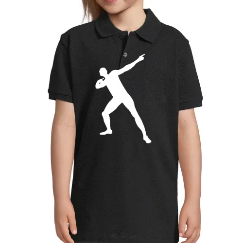 Usain Bolt Pose Kinder Polo