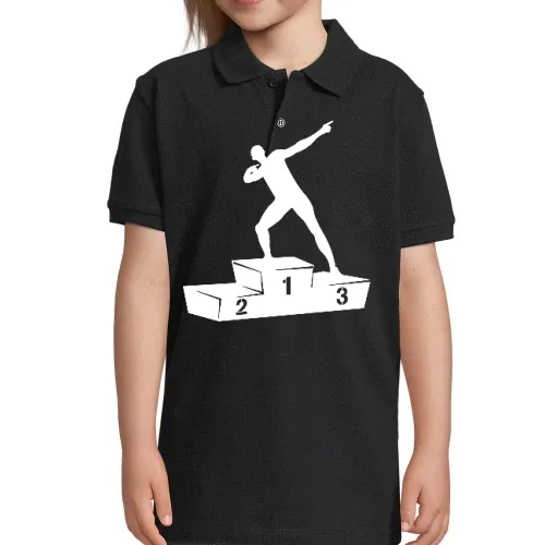 Usain Bolt Siegertreppchen Polo