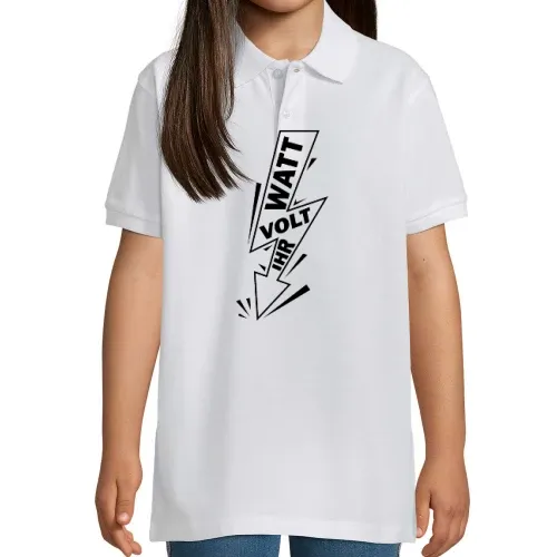 Watt Volt Ihr Blitz - Elektriker Geschenkidee Polo Kinder Perfect
