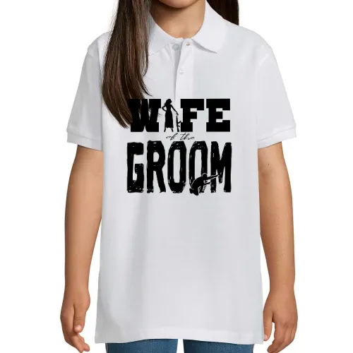 WIFE OF THE GROOM T-Shirt Geschenkidee Polo Kinder Perfect