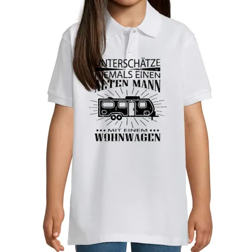 Wohnwagen Camper Rente für Männer und Rentner Kinder Polo