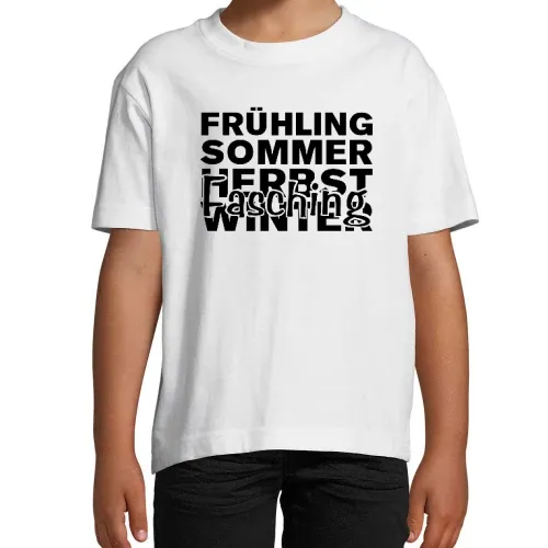 5. Jahreszeit Fasching Kinder T-Shirt