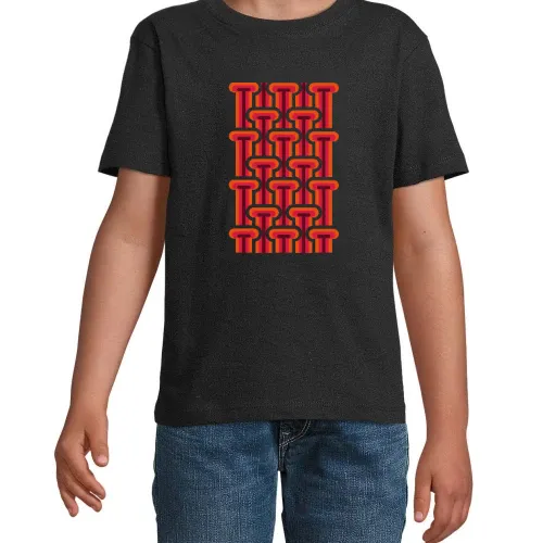 70er Jahre Style Streifen T-Shirt
