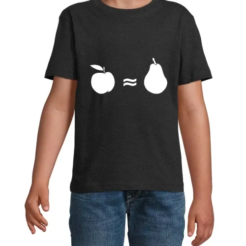 Äpfel mit Birnen vergleichen Kinder T-Shirt