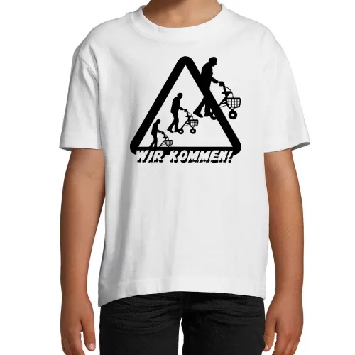 Achtung Rollatoren Wir kommen T-Shirt Kinder Imperial