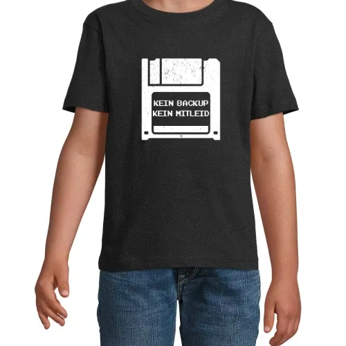 Admin Informatiker Backup Spruch Floppy Disk Motiv T-Shirt Kinder Imperial