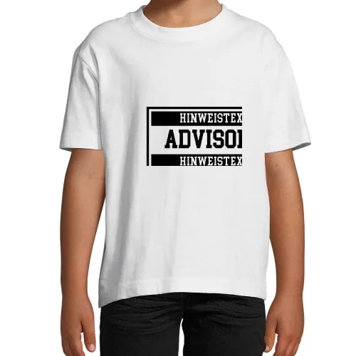 Advisory Hinweis Label  T-Shirt Kinder Imperial