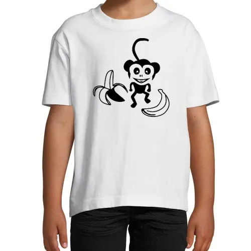 Affe mit Bananen T-Shirt Kinder Imperial