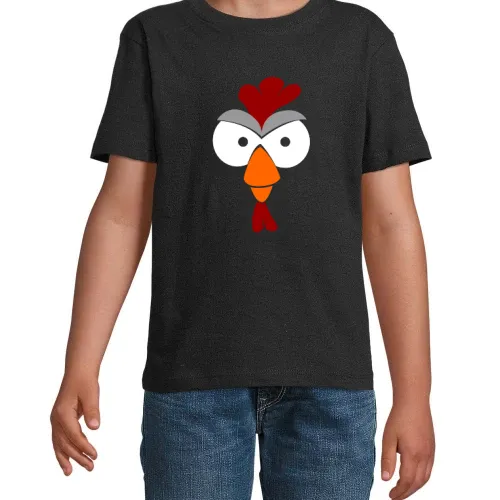 Agro Hahnkopf farbig Kinder T-Shirt Agro Hahnkopf farbig T-Shirt