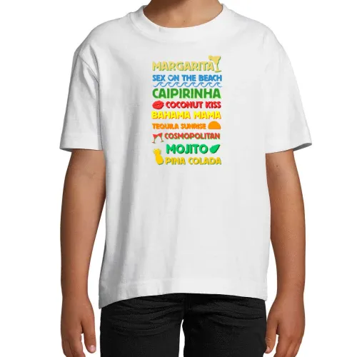 Alkoholische Cocktails T-Shirt Kinder Imperial
