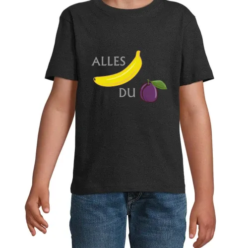 Alles Bannana du Pflaume T-Shirt Kinder Imperial