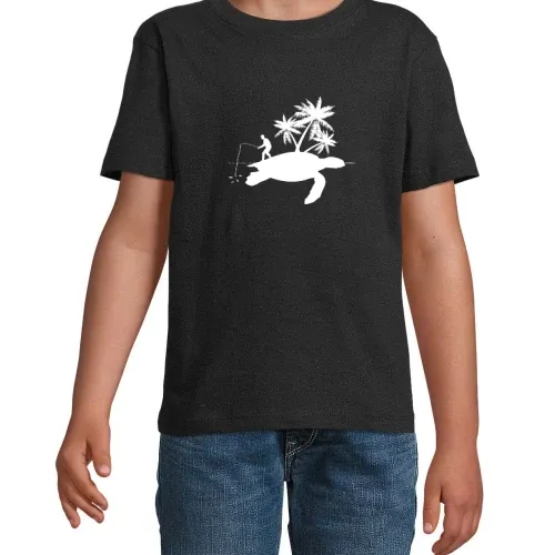 Angler Angeln Schildkröte Insel Fishing Geschenk T-Shirt Kinder Imperial