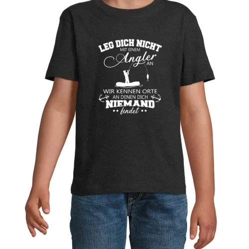 Angler Fischer Angeln Orte Spruch Fishing Geschenk T-Shirt Kinder Imperial