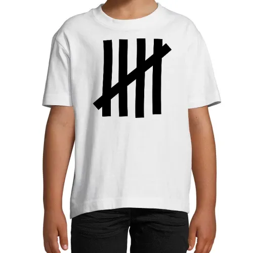 Anstreich Striche als Zaun Kinder T-Shirt