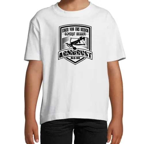 Armbrust Bogenschießen Besser Als Du Bogensport Kinder T-Shirt Armbrust Bogenschießen Besser Als Du Bogensport T-Shirt