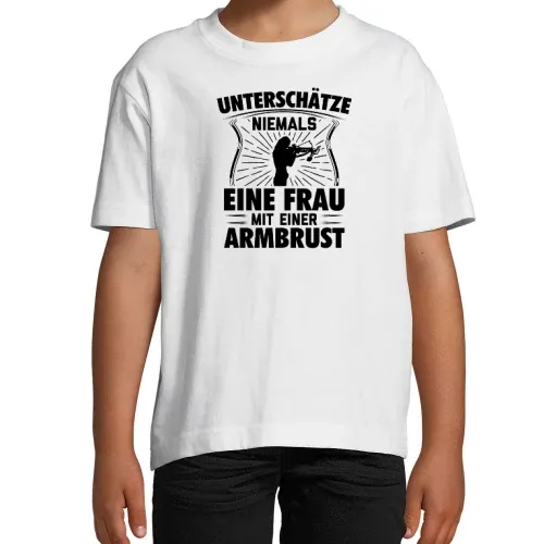 Armbrust Bogenschießen Bogensport Schützin Kinder T-Shirt Armbrust Bogenschießen Bogensport Schützin T-Shirt