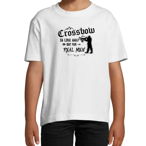Armbrust Sport Für Echte Kerle Bogenschütze T-Shirt Kinder Imperial