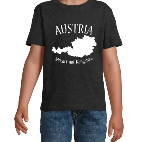Austria Mozart not Kangaroos T-Shirt Kinder Imperial
