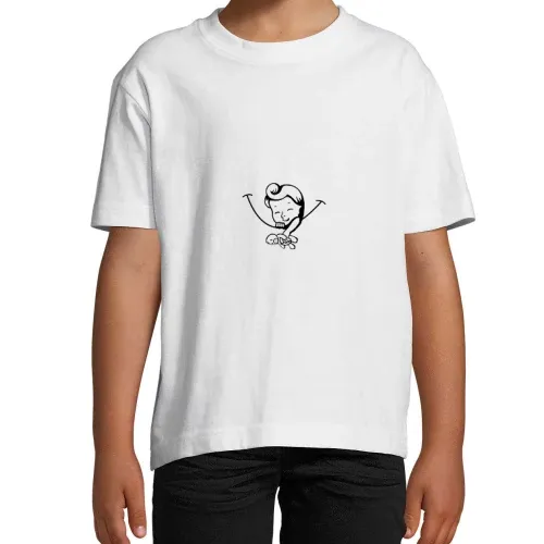 Babybauch Schwangerschaft Bauch Kangaroo Baby T-Shirt Kinder Imperial