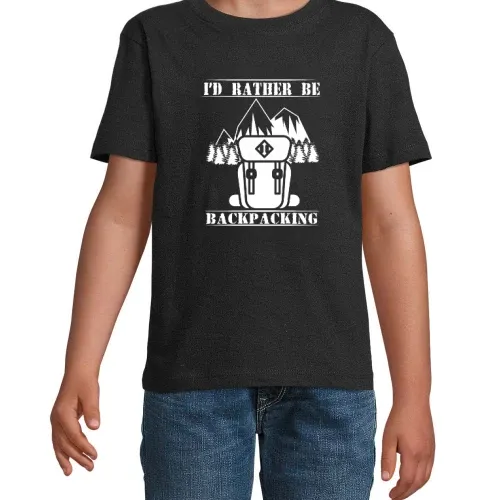 Backpacking Backpacker Reisender T-Shirt Kinder Imperial