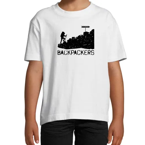 Backpacking Schule T-Shirt Kinder Imperial