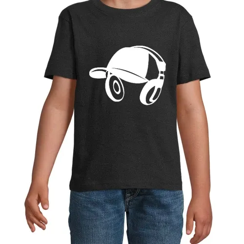 Basecap mit Kopfhörer Kinder T-Shirt