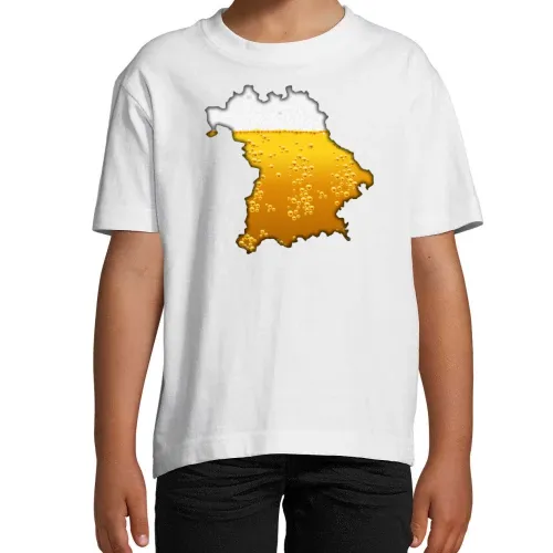 Bayern mit Bier T-Shirt Kinder Imperial